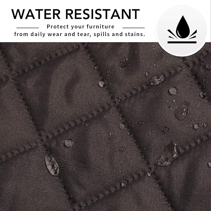 Easy-Going Reversible L-Shape Sectional Couch Cover, Large, Chocolate | Soft Sofa Slipcover For Dogs, Fits Left/Right Chaise Lounge Protector, Water Resistant Mat For Living Room