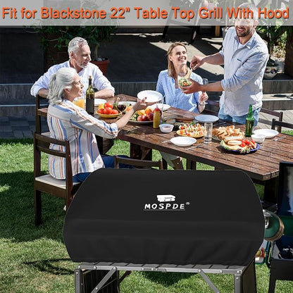 22 Inch Griddle Cover for Blackstone 1813 22 inch Grill Tabletop Griddle with Hood Lid, Fits Blackstone 22" Grill Griddle with Grill Cover 600D Heavy Duty Water-Resistant