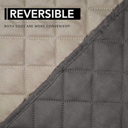 Easy-Going Reversible Couch Cover, Oversized Recliner, Darkgray/Beige | Machine Washable Slipcover For Dogs, Water Resistant Furniture Mat For Living Room, Non-Slip Sofa Cover, Pet Friendly
