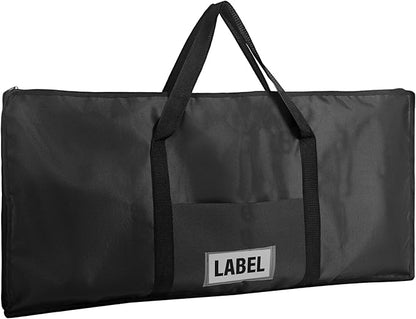 Hsei Extra Large Griddle Bag 38 x 18 x 2 Inch Extra Large Griddle Camping Storage Bag Oxford Cloth Waterproof with Reinforced Carrying Strap for BBQ Grilling Stove RV Camping Accessories, Black