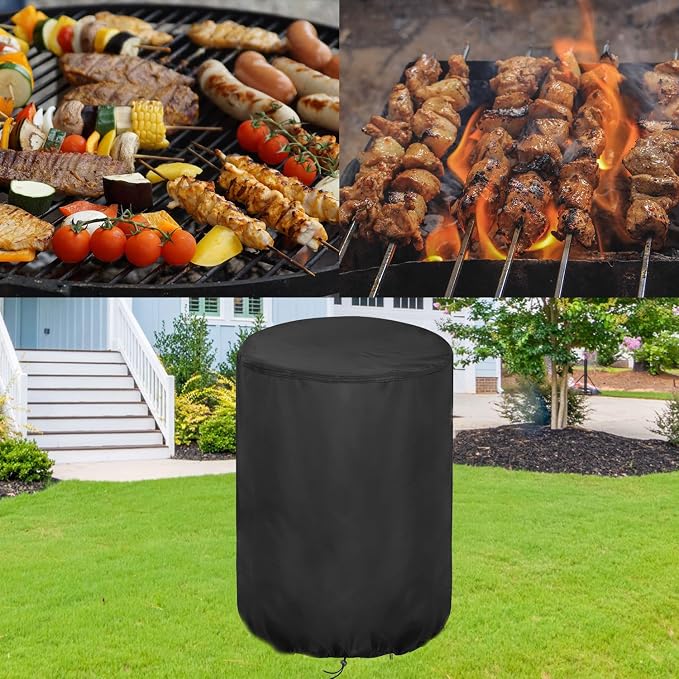 Smoker Cover Fit for Charbroil The Big Easy 3-in-1 Smoker | Waterproof Grill Cover Outdoor Smoker Covers (23" D x 23.5" W x 36" H)