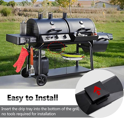 Criditpid Grill Replacement Parts for Char Griller 5050, 5650, 5072, Grease Tray Drip Pan, Heat Plates, Burner Tubes, Hanger Brackets, Ignitor for Char-Griller Replacement Parts, Chargriller 5050