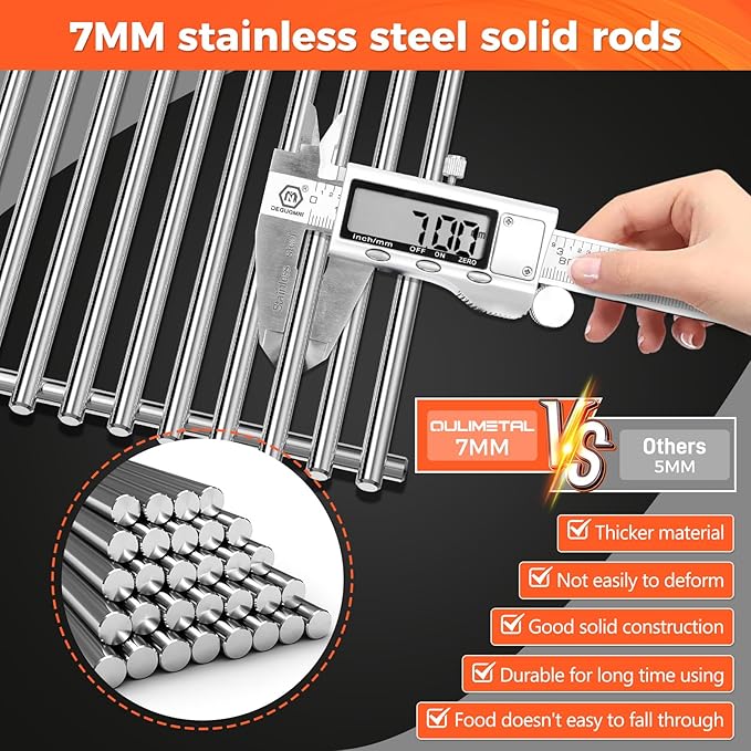 QuliMetal 15.3" Flavorizer Bars and Grill Grates for Weber Spirit E-310 and GS4 Spirit II 300 Series,Spirit 700,Genesis Silver/Gold B & C,Genesis Platinum B & C,Genesis 1000-3500