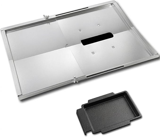 Replacement Grease Tray Set for Charbroil Performance 2 & 3 Burner Gas Grills, Adjustable 12"–18" Drip Pan Compatible with Nexgrill, Weber, Napoleon, Dyna Glo, Kenmore, Backyard Grill, BHG & More