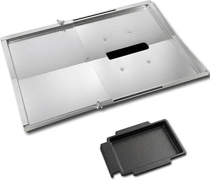 Replacement Grease Tray Set for Charbroil Performance 2 & 3 Burner Gas Grills, Adjustable 12"–18" Drip Pan Compatible with Nexgrill, Weber, Napoleon, Dyna Glo, Kenmore, Backyard Grill, BHG & More