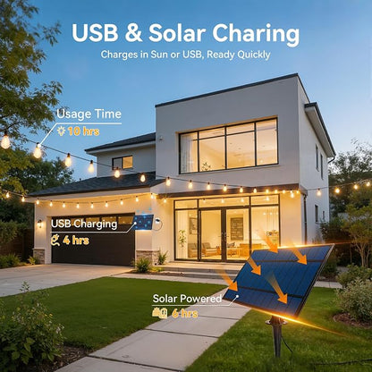 Ollny S11 50FT Solar String Lights Outdoor Waterproof Dimmable for Backyard | Patio Lights with Remote & Timer & 3 Lighting Modes, Shatterproof Edison Bulbs, String Lights for Outside Party Décor ﻿