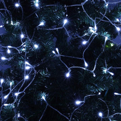 800 LED String Lights, 272FT Super-Long Christmas Lights Outdoor Indoor | Cool White, 13 Modes, Timer, Clear Wire Waterproof Twinkle Fairy Lights Plug in for Bedroom Classroom Patio Xmas Tree Decor