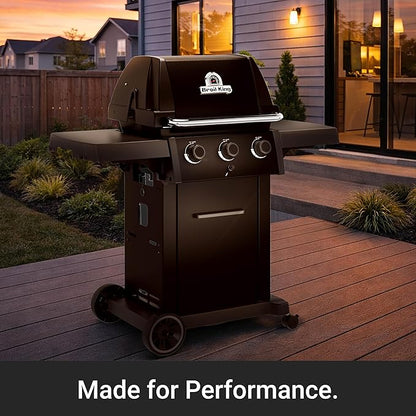 Broil King 824154 Royal 320 Shadow 3-Burner Propane Gas Grill in Black