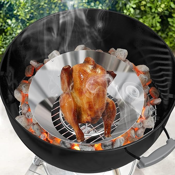 onlyfire Stainless Steel Charcoal Briquet Holder BBQ Whirlpool for Weber 26" Kettle Charcoal Grills