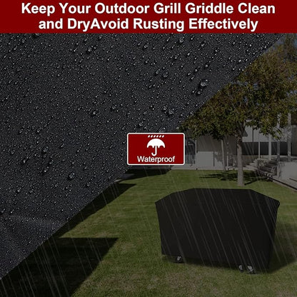 Grill Cover for GD401 GD402 4-Burner Gas Grill Griddle Combo, Outdoor Flat Top Griddle Cover for GD401C GD403 4 Burner Griddle - 66 X 23 X 36 Inch