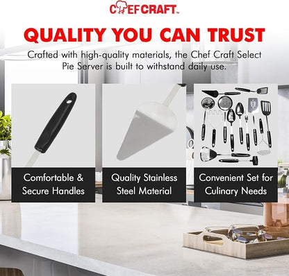 Chef Craft Select Pie/Cake Server, 11.5 inch, Stainless Steel