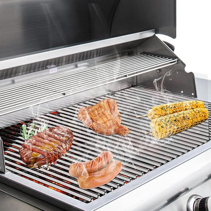 LS'BABQ Grill Cooking Grates for Blaze 3, 4, 5 Burner Grill, Grill Replacement Parts for RCS Grill Parts 32" Premier RJC32AL Summerset Sizzler Grill Grids BBQ Accessories, 4 Pack