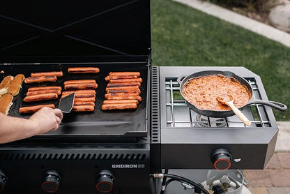 Camp Chef Gridiron Pro- 36" Outdoor Griddle Grill with Side Burner, Flamethrower Ignition & Hinged Lid - Premium 36" Flat Top Grill for Outdoor Cooking