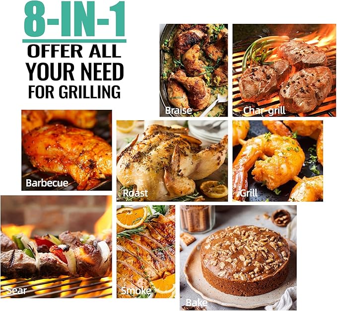 Z GRILLS 2026 200A Pellet Grill & Smoker - 202 sq.in Compact Wood Pellet BBQ with PID 3.0 Precision Control, Auto Feed System, Portable Small-Space Grill for Camping & Backyard Cooking