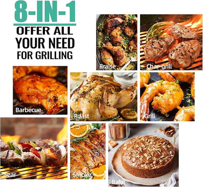 Z GRILLS 2026 200A Pellet Grill & Smoker - 202 sq.in Compact Wood Pellet BBQ with PID 3.0 Precision Control, Auto Feed System, Portable Small-Space Grill for Camping & Backyard Cooking