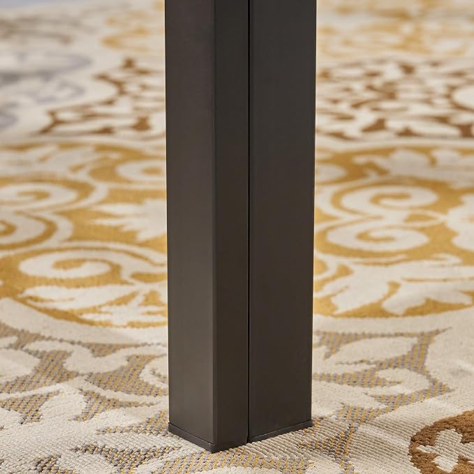 Christopher Knight Home Dining Table, Teak Finish + Black
