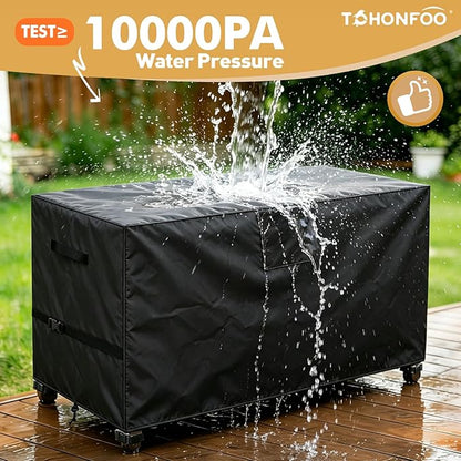 Outdoor Prep Table Cover, 600D Waterproof Patio BBQ Table Cover, Suitable for Outdoor Dining Table, Stainless Steel Metal Grill Table, BBQ Grill Cart, 48" L x 30" W x 35" H