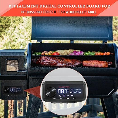 Replacement Pit Boss PID Thermostat Control Board 80145 Compatible with Pit Boss Pro Series II 1150 Wood Pellet Grills, with WiFi & Bluetooth Function, can Connect to Mobile APP.