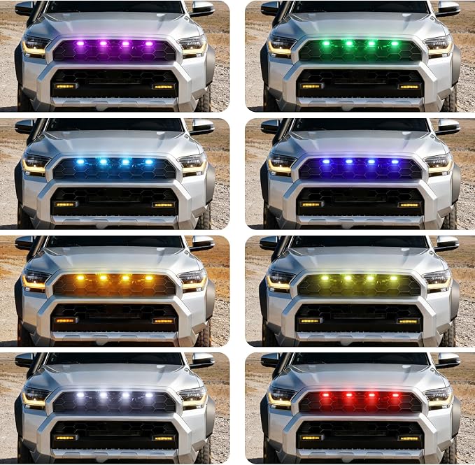 RGB Grills Grill Lights for 2025-27 Toyota 4Runner TRD Pro Trailhunter | 2026 TRD Pro Trailhunter Grille Grills light accessories