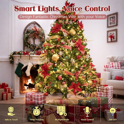 2026 New Voice Control Connectable 88FT 240LED String Lights Indoor Outdoor Clear Wire Twinkle Fairy Light Plug in with Timer for Bedroom Classroom Wedding Tree Patio Decor