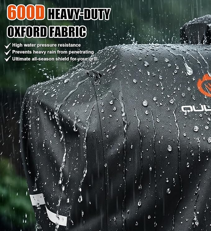 Pellet Grill Cover for Camp Chef 24 Series - DLX 24 Premium Smoker Cover Waterproof & 600D Heavy Duty for Camp Chef Woodwind 24,Woodwind Pro 24,PG24,PG24WWSB,SmokePro SG24