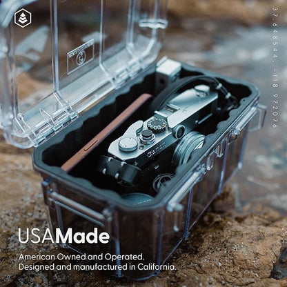Evergreen 58 Waterproof Dry Box Protective Case - Travel Safe/Mil Spec/USA Made - for Cameras, Lenses, Phones, Pistols, First Aid, Boating, Water Sports, Tacklebox, Ammo Can, Deck Boxes
