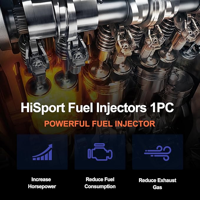 HiSport Fuel Injectors 1PC Compatible with HiSun EFI 500 & 550 Massimo Cub Cadet Coleman Replace 28160355
