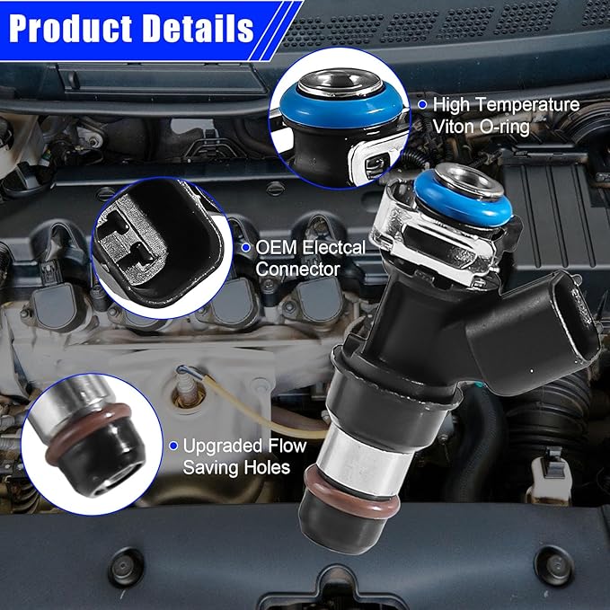 Fuel Injectors Replacement 12580681 for Chevy Silverado 1500/2500 HD/3500 HD, Tahoe, Colorado, Express & GMC Sierra 1500/2500 HD/3500 HD, Yukon, Cadillac Escalade – V8 4.8L 5.3L 6.0L