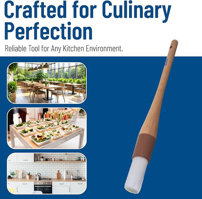 SPARTA Pastry Brush Round – 4040000 Round Basting Brush with Nylon Bristles and Hardwood Handle for Commercial, Kitchens, Restaurants, Catering, 1in