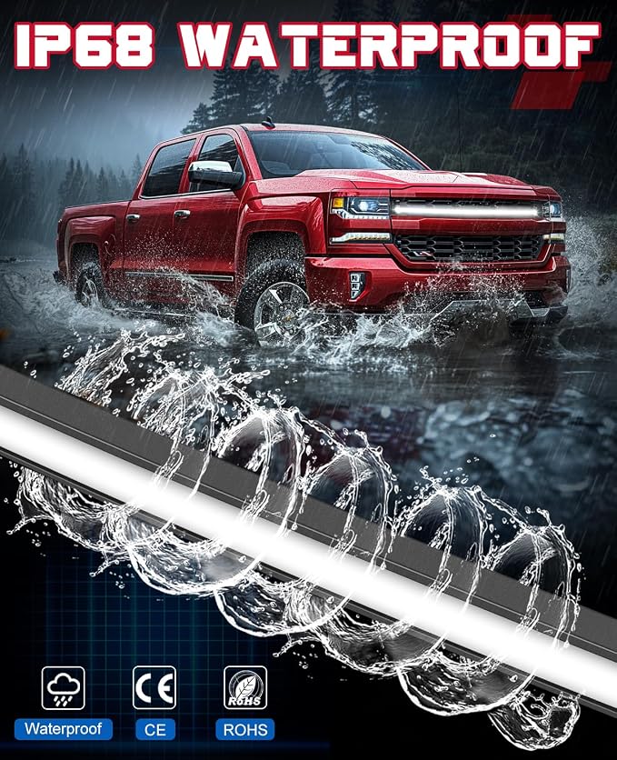 OFFROADTOWN LED Grill Lights for 2014-2018 Chevy Silverado 37 Inch Curved DRL LED Grille Accent Light Bar Kit Chevy Silverado 1500 Accessories Waterproof Front Warning Marker Light
