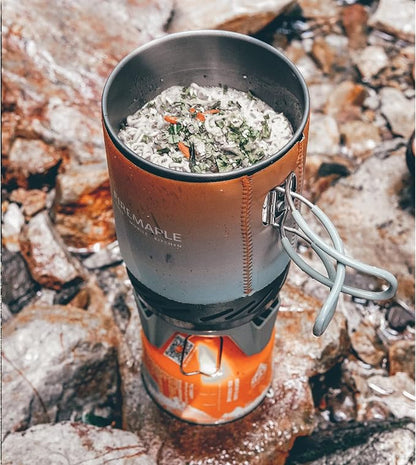 Fire-Maple Fixed Star 1 Backpacking and Camping Stove System, Multi 18oz | 30% Faster Boil with HX Base, Piezo Ignition, Safe & Durable, All-in-One Pot, Compatible with Most Canisters, Portable
