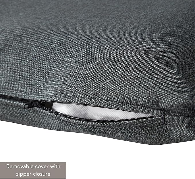 Outdoor Reversible Chaise Lounge Chair Cushion, Graphite
