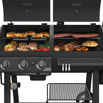 Oklahoma Joe's Canyon Combo DLX Charcoal and Propane Gas Smoker & Grill - 24203005