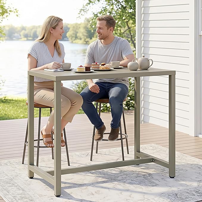 Wisteria Lane Outdoor Prep Table, Aluminum Modular Outdoor Kitchen, All Weather Kitchen Island with Ample Storage & Food Preparation Space for Patio BBQ, Backyard, Porch