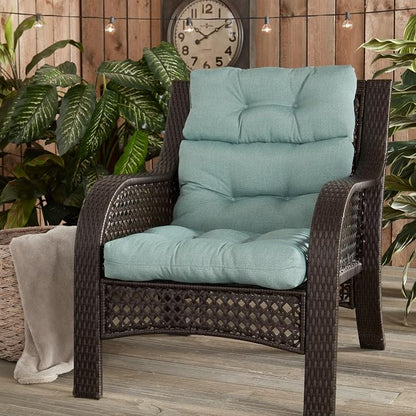 Greendale Home Fashions Seafoam 44'' x 22'' Outdoor High Back Chair Cushion