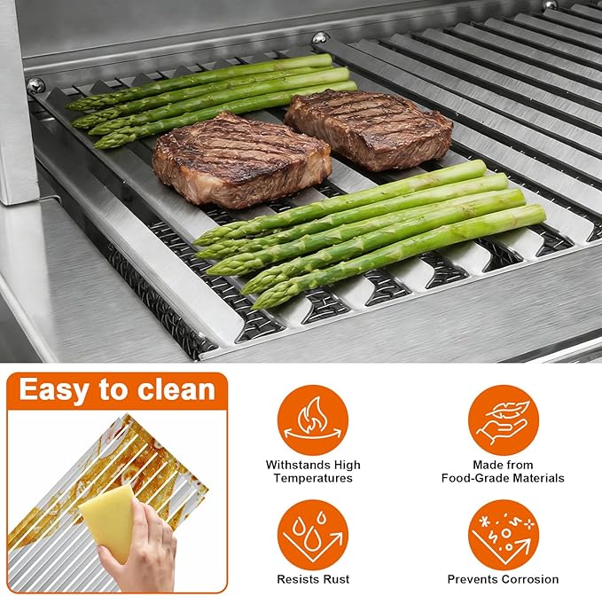 Grill Grates for Solaire 21GXL Grills Stainless Steel Grill Replacement Parts for SOL-IRBQ-21GXL-NG Replacement Grates for SOL-2016R, 8.8 x 16.7 Inch