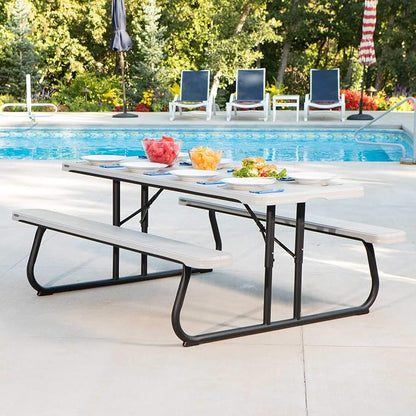 Lifetime Folding Picnic Table, 6-Foot
