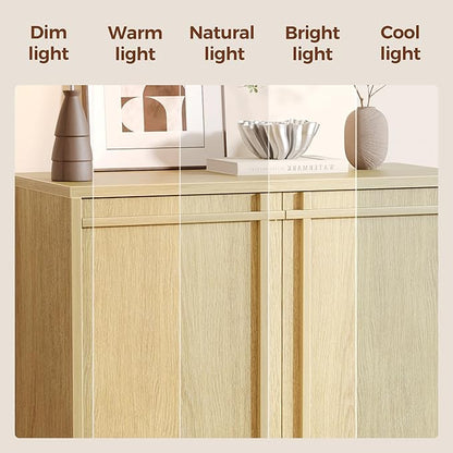 31 inch Sideboard Buffet Cabinet, Modern Credenza with 2 Doors & Adjustable Shelf, Small Coffee Bar Storage for Kitchen, Entryway