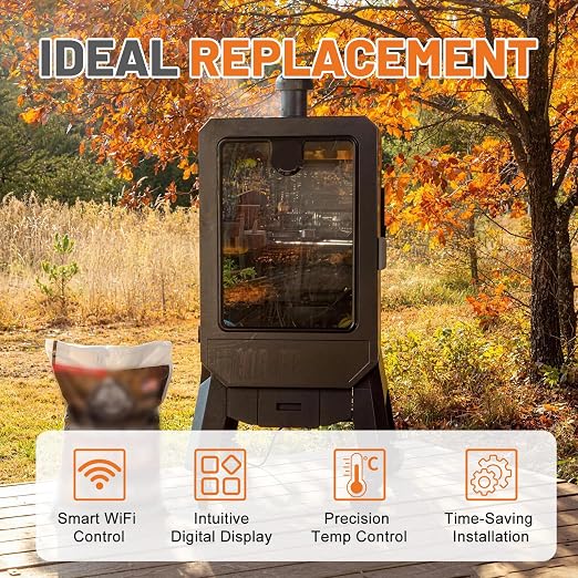 Upgrade Digital PID WiFi Control Board 80147 Compatible with Pit Boss Pro Series 4 & Pro Series II 4-Series Vertical Wood Pellet Smoker -Replacement PBV4PS2 Model | 5-in-1 Cooking