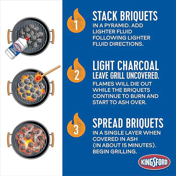 Royal Gourmet 30 Barrel Grill Bundle with 627in Cooking Space and Kingsford 16lb Original Charcoal Briquettes