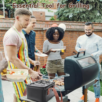 Grill Brush Water Bucket, Collapsible Dunk Tank Grill Brush Bristle Free for Barbecue Cleaner Tank for Steam Grill Brush Cleaning
