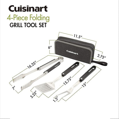 Cuisinart CGS-1000 4-Piece Folding Grill Tool Set