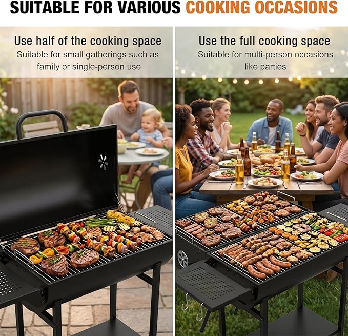 Extra Large Charcoal Grill for Outdoor Cooking
