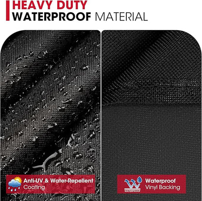 Unicook Grill Cover 60 Inch, Heavy Duty Waterproof Gas Grill Cover for Outside, Fade Resistant Outdoor Barbecue Protector, Compatible with Weber Char-Broil Nexgrill BBQs up to 58" Wide