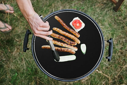 BBQ Grill Mat Roll, Cut to Size Grill Mats for Outdoor, Non-stick Accessories for Gas, Charcoal, Electric Grill, 15.75IN x 10 FT(Black)