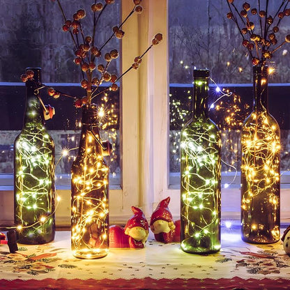 8 Pack Battery Fairy Lights with Remote, 320FT 960LED, Warm White | 8 Modes, Timer Function, Waterproof, Dimmable, Battery Operated Twinkle Light for Indoor Outdoor Xmas Party Holiday Decor