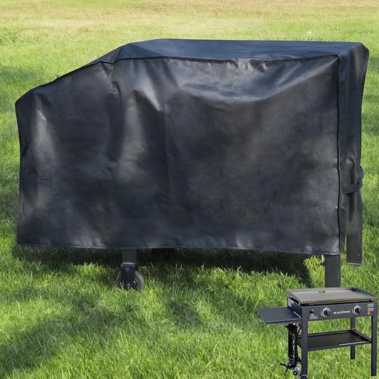 28 inch Blackstone Griddle Cover，600D Heavy Duty Waterproof Anti-UV Canvas Flat Top BBQ Cover for Blackstone 28'' Outdoor Cooking Gas Grill Griddle Station,