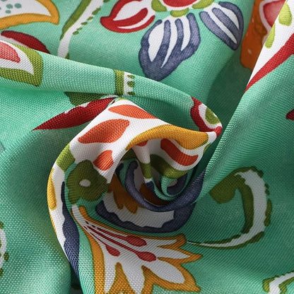EHouseHome Outdoor and Indoor 60inch Round Tablecloth with Umbrella Hole and Zipper, Waterproof Zippered Patio Cloths, Spring/Summer Table Covers for Backyard Circular Table/BBQs/Picnic