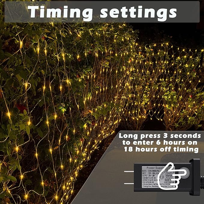 Eueasy LED Lights Outdoor net Lights String