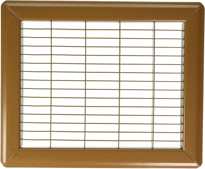 Imperial RG1184 8 x 10-Inch Heavy Gauge Steel Floor Return Air Grille, Brown